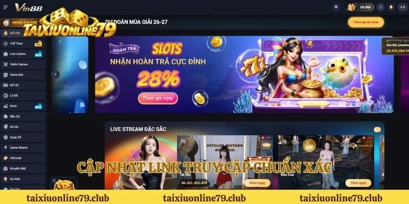 Cập nhật link truy cập chuẩn xác 