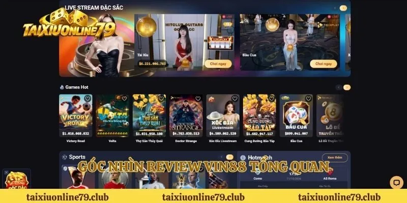 Góc nhìn review VIN88 tổng quan 
