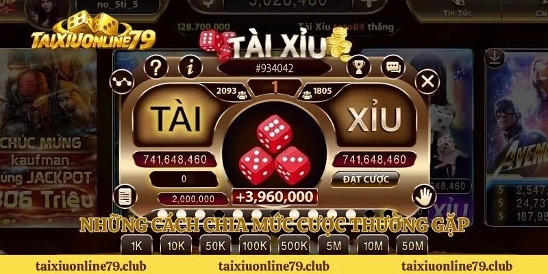 Những cách chia mức cược thường gặp
