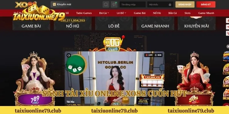 Sảnh tài xỉu online XO88 cuốn hút