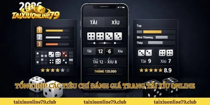 Các tiêu chí đánh giá trang tài xỉu online