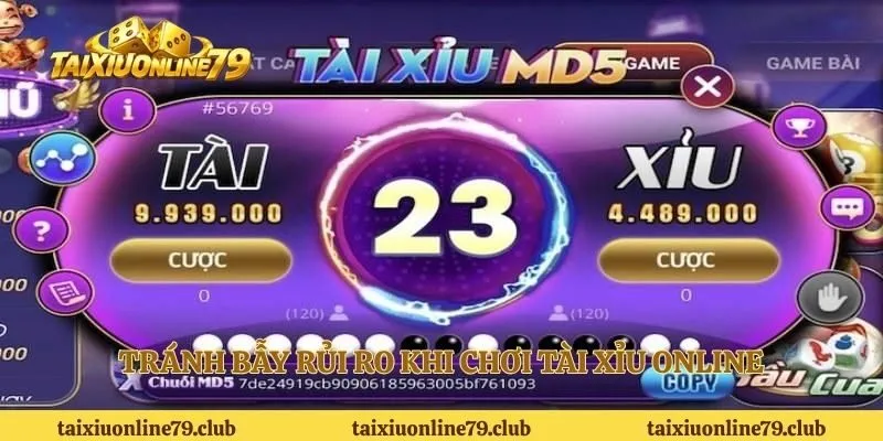 Tránh bẫy rủi ro khi chơi tài xỉu online